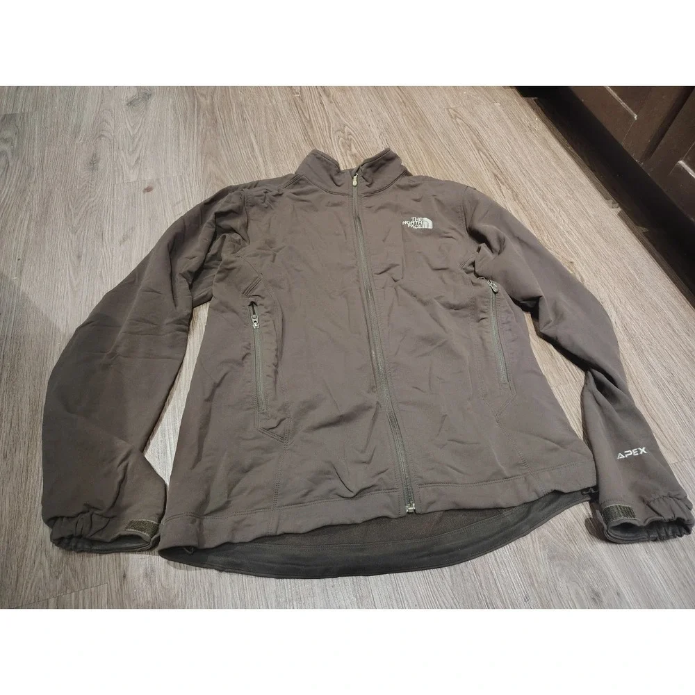The North Face Apex Bionic Softshell Jacket Brown Full Zip Outdoor Hiking XL
